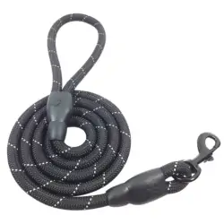 Laisse Corde 16 mm Noir Animal Zone - 1